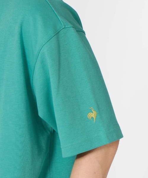le coq sportif（ルコックスポルティフ）の「【le coq sportif/ルコック】 フットボールインスパイア カレッジ風ロゴTシャツ【ひんやり接触冷感】（Tシャツ/カットソー・メンズ・ホワイト/グリーン/オレンジ/ネイビー・XL/L/M/XXL）」の13枚目の写真