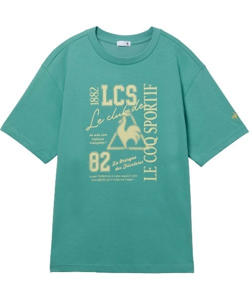 le coq sportif（ルコックスポルティフ）の「【le coq sportif/ルコック】 フットボールインスパイア カレッジ風ロゴTシャツ【ひんやり接触冷感】（Tシャツ/カットソー・メンズ・ホワイト/グリーン/オレンジ/ネイビー・XL/L/M/XXL）」の15枚目の写真