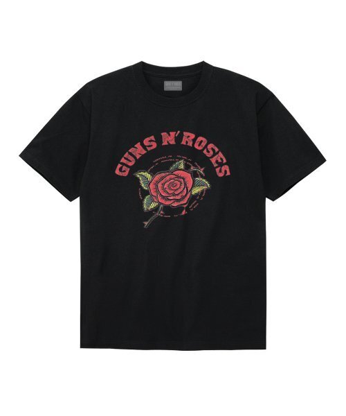 Bravado(ブラヴァド)の「GNR Red Rose BK (BRENT2360)(Tシャツ/カットソー・メンズ・その他・M/L/XL/XXL)」の1枚目の写真