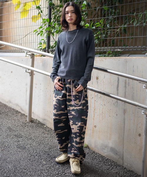 WEGO(ウィゴー)の「WEGO/【26年春夏新作】ワッフルT(LS)(Tシャツ/カットソー・メンズ・ブラック系その他/ホワイト・MEDIUM/LARGE)」の7枚目の写真