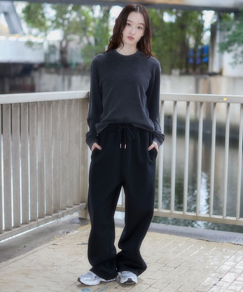 WEGO(ウィゴー)の「WEGO/【26年春夏新作】ワッフルT(LS)(Tシャツ/カットソー・メンズ・ブラック系その他/ホワイト・MEDIUM/LARGE)」の8枚目の写真