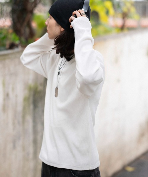 WEGO(ウィゴー)の「WEGO/【26年春夏新作】ワッフルT(LS)(Tシャツ/カットソー・メンズ・ブラック系その他/ホワイト・MEDIUM/LARGE)」の14枚目の写真