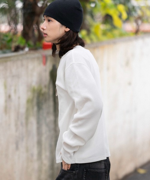 WEGO(ウィゴー)の「WEGO/【26年春夏新作】ワッフルT(LS)(Tシャツ/カットソー・メンズ・ブラック系その他/ホワイト・MEDIUM/LARGE)」の15枚目の写真