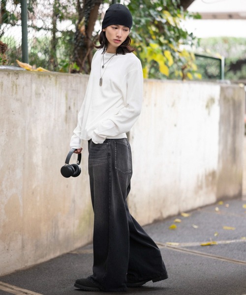WEGO(ウィゴー)の「WEGO/【26年春夏新作】ワッフルT(LS)(Tシャツ/カットソー・メンズ・ブラック系その他/ホワイト・MEDIUM/LARGE)」の18枚目の写真