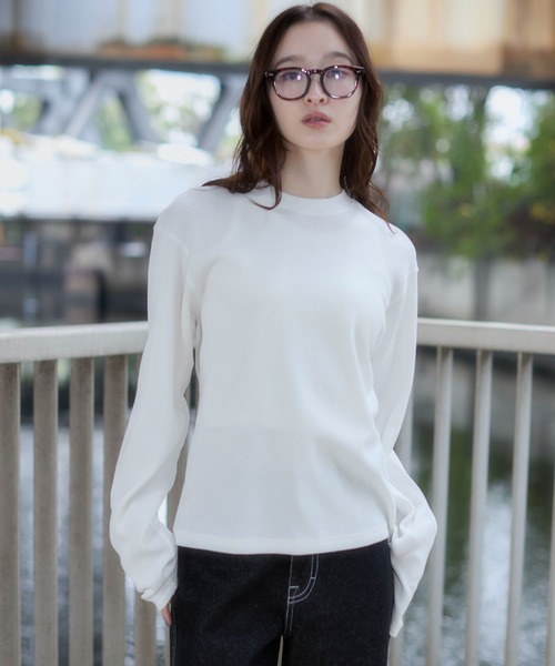 WEGO(ウィゴー)の「WEGO/【26年春夏新作】ワッフルT(LS)(Tシャツ/カットソー・メンズ・ブラック系その他/ホワイト・MEDIUM/LARGE)」の20枚目の写真
