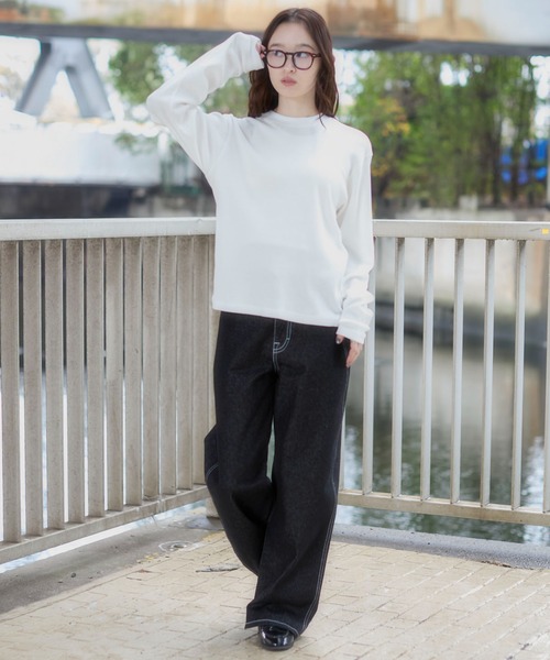WEGO(ウィゴー)の「WEGO/【26年春夏新作】ワッフルT(LS)(Tシャツ/カットソー・メンズ・ブラック系その他/ホワイト・MEDIUM/LARGE)」の21枚目の写真