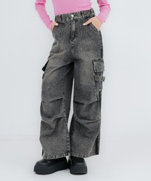 ANAP GｉRL | タック入り ライン デニム カーゴ パンツ(その他パンツ)