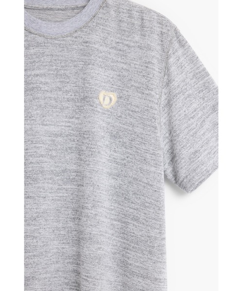Desigual(デシグアル)の「ワンポイント刺繍 杢カラー 半袖Tシャツ(Tシャツ/カットソー・メンズ・ブラック・S/L/XL/M)」の7枚目の写真