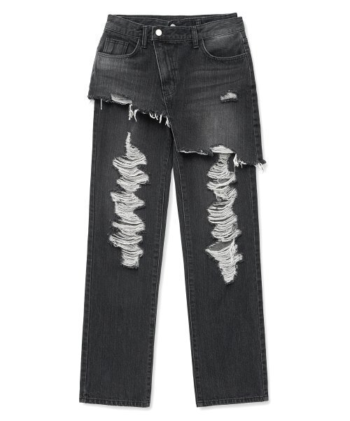 Midnight Move(ミッドナイトムーブ)の「skirt denim pants (black)(デニムパンツ・レディース・その他・M)」の2枚目の写真