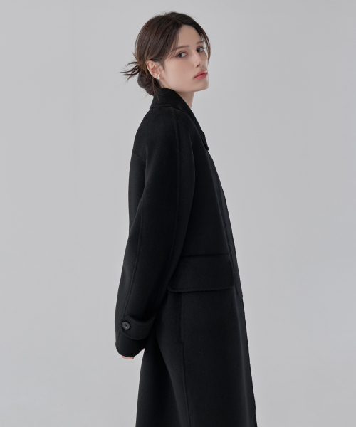 HYEYEONG KIM(ヘヨン キム)の「クラシックベルトウールコート(チェスターコート・レディース・その他・FREE)」の2枚目の写真