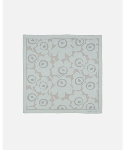 marimekko(マリメッコ)の「Kuittaus Unikko / Scarf(ストール/ショール・レディース・ダークブラウン/ライトグレー・FREE)」の2枚目の写真