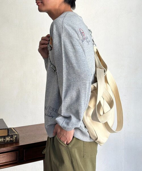 CPCM（シーピーシーエム）の「落書き風ロンT（Tシャツ/カットソー・メンズ・ホワイト/ピンク/グレー・MEDIUM/LARGE）」の12枚目の写真