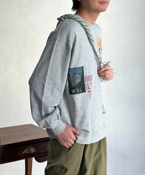 CPCM（シーピーシーエム）の「落書き風ロンT（Tシャツ/カットソー・メンズ・ホワイト/ピンク/グレー・MEDIUM/LARGE）」の14枚目の写真