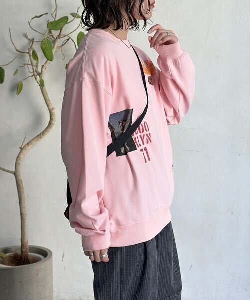 CPCM（シーピーシーエム）の「落書き風ロンT（Tシャツ/カットソー・メンズ・ホワイト/ピンク/グレー・MEDIUM/LARGE）」の18枚目の写真