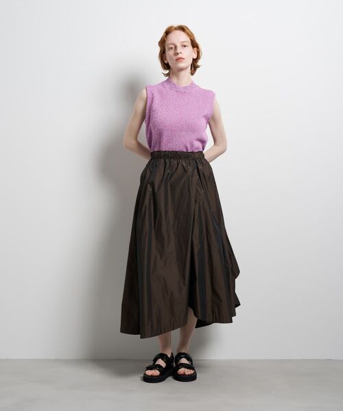 LANVIN en Bleu（ランバンオンブルー）の「メモリータフタ2WAYスカート（スカート・レディース・グレー/ブラック/ブラウン・36/38）」の4枚目の写真