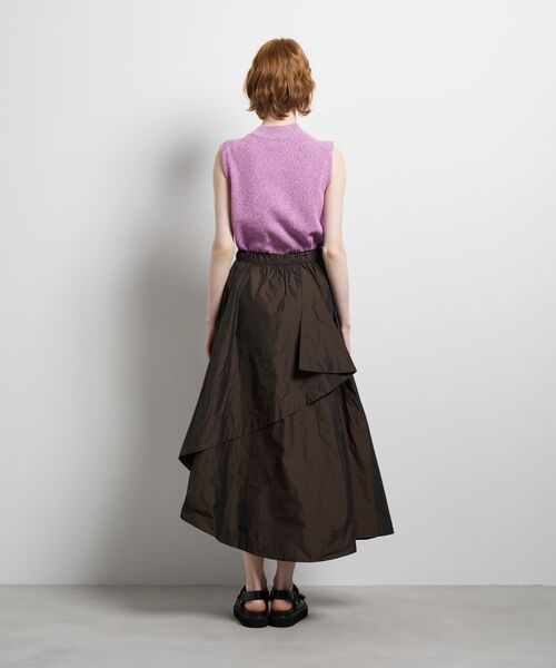 LANVIN en Bleu（ランバンオンブルー）の「メモリータフタ2WAYスカート（スカート・レディース・グレー/ブラック/ブラウン・36/38）」の6枚目の写真