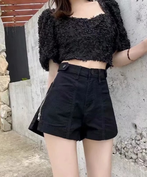 Ritzy(リッツィー)の「サイドジッパーショートパンツ(その他パンツ・レディース・ブラック/ベージュ・L/M)」の17枚目の写真