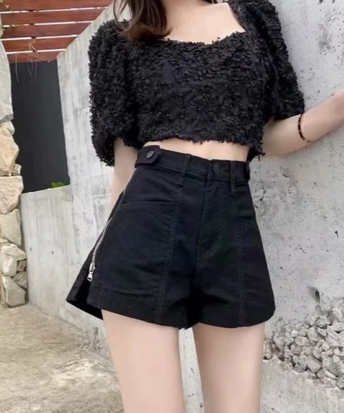 Ritzy(リッツィー)の「サイドジッパーショートパンツ(その他パンツ・レディース・ブラック/ベージュ・L/M)」の19枚目の写真