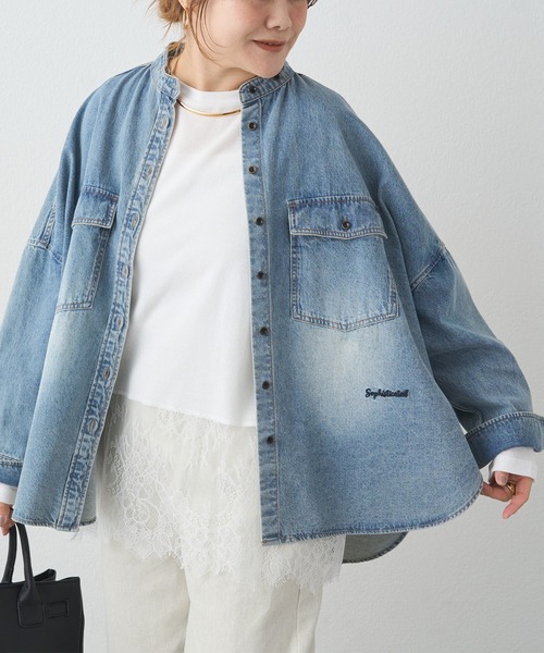 PUAL CE CIN（ピュアルセシン）の「レースヘムシアーワッフルカットソー（Tシャツ/カットソー・レディース・ブラック/オフホワイト・FREE）」の6枚目の写真