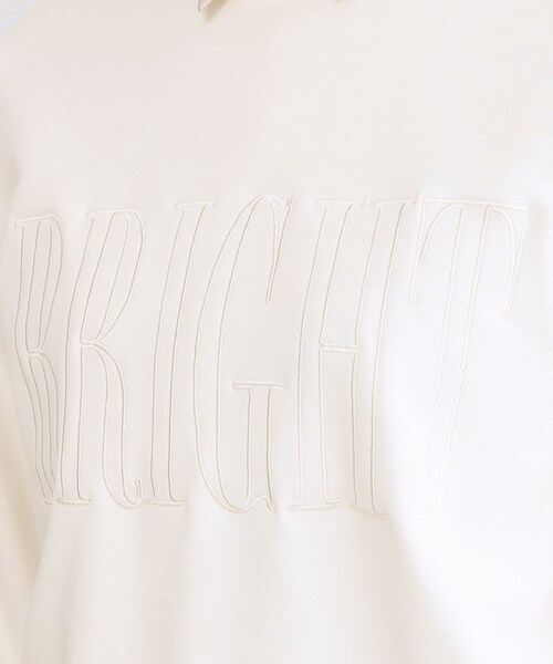 OPAQUE.CLIP(オペークドットクリップ)の「ロゴ刺繍裏毛トップス【洗濯機OK】(Tシャツ/カットソー・レディース・ホワイト/ライトブルー/ベビーピンク・00)」の7枚目の写真