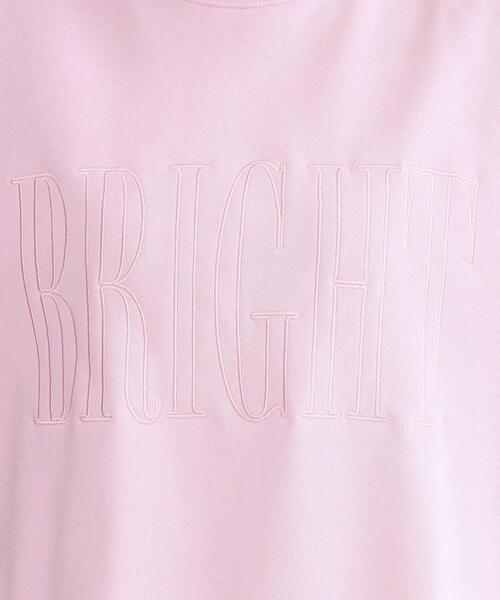 OPAQUE.CLIP(オペークドットクリップ)の「ロゴ刺繍裏毛トップス【洗濯機OK】(Tシャツ/カットソー・レディース・ホワイト/ライトブルー/ベビーピンク・00)」の11枚目の写真