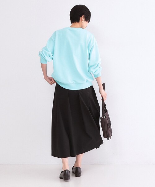 OPAQUE.CLIP(オペークドットクリップ)の「ロゴ刺繍裏毛トップス【洗濯機OK】(Tシャツ/カットソー・レディース・ホワイト/ライトブルー/ベビーピンク・00)」の14枚目の写真