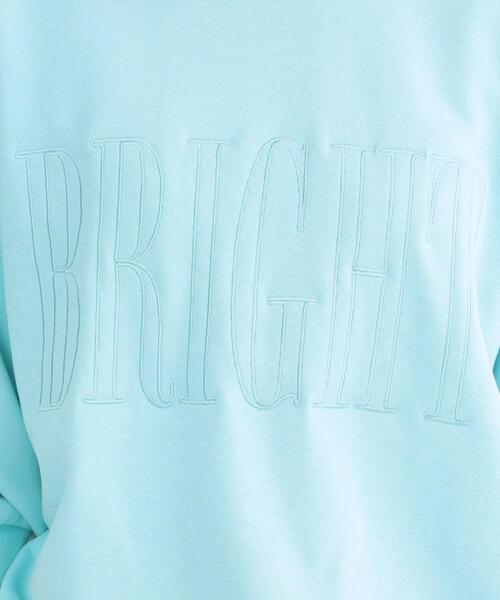 OPAQUE.CLIP(オペークドットクリップ)の「ロゴ刺繍裏毛トップス【洗濯機OK】(Tシャツ/カットソー・レディース・ホワイト/ライトブルー/ベビーピンク・00)」の15枚目の写真