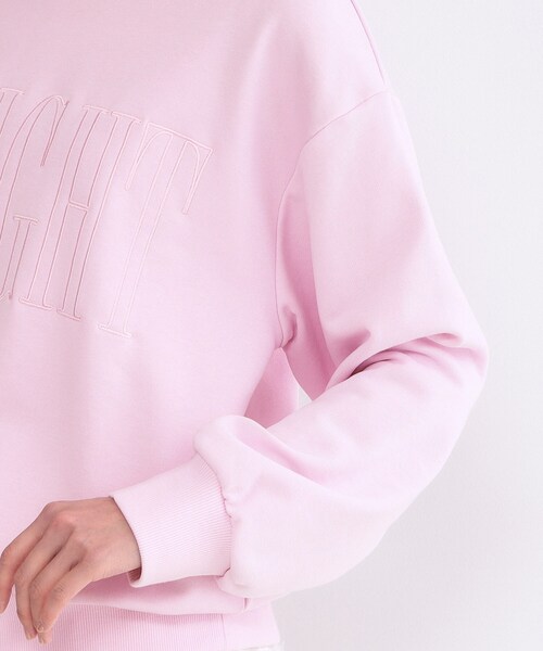 OPAQUE.CLIP(オペークドットクリップ)の「ロゴ刺繍裏毛トップス【洗濯機OK】(Tシャツ/カットソー・レディース・ホワイト/ライトブルー/ベビーピンク・00)」の20枚目の写真