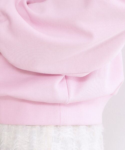 OPAQUE.CLIP(オペークドットクリップ)の「ロゴ刺繍裏毛トップス【洗濯機OK】(Tシャツ/カットソー・レディース・ホワイト/ライトブルー/ベビーピンク・00)」の21枚目の写真