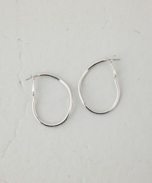 AZUL by moussy | ニュアンスカーブビッグフープピアス(ピアス（両耳用）)