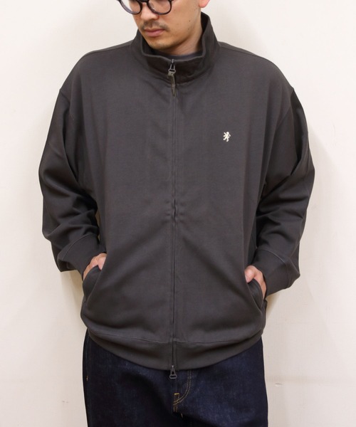 GYMPHLEX（ジムフレックス）の「Gymphlex/ジムフレックス　ジップアップジャージー　ZIP UP JERSEY　GY-C0538 DDH（パーカー・メンズ・チャコールグレー/アイボリー・M/L）」の4枚目の写真