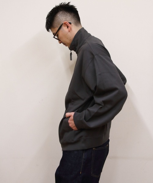 GYMPHLEX（ジムフレックス）の「Gymphlex/ジムフレックス　ジップアップジャージー　ZIP UP JERSEY　GY-C0538 DDH（パーカー・メンズ・チャコールグレー/アイボリー・M/L）」の5枚目の写真