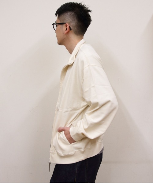 GYMPHLEX（ジムフレックス）の「Gymphlex/ジムフレックス　ジップアップジャージー　ZIP UP JERSEY　GY-C0538 DDH（パーカー・メンズ・チャコールグレー/アイボリー・M/L）」の10枚目の写真