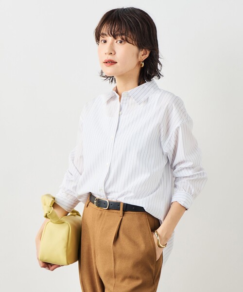 NOLLEY’S（ノーリーズ）の「ウォッシャブルベーシックシャツ（シャツ/ブラウス・レディース・サックスブルー/ブルー系その他7/ホワイト系その他4・38）」の11枚目の写真