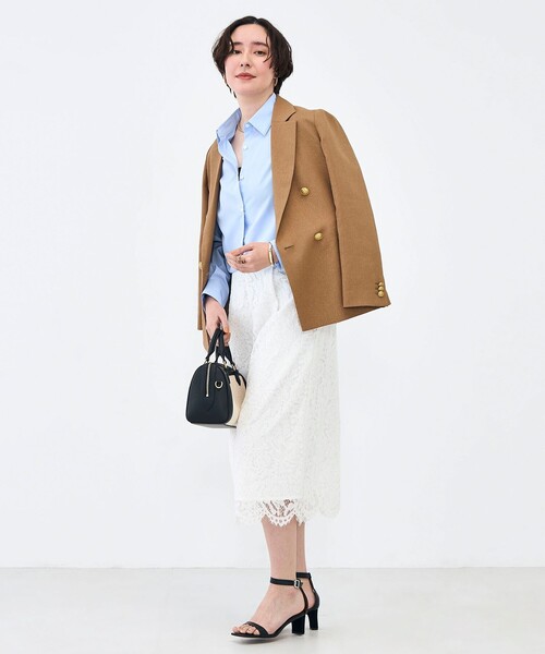 NOLLEY’S（ノーリーズ）の「ウォッシャブルベーシックシャツ（シャツ/ブラウス・レディース・サックスブルー/ブルー系その他7/ホワイト系その他4・38）」の15枚目の写真