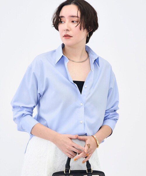 NOLLEY’S（ノーリーズ）の「ウォッシャブルベーシックシャツ（シャツ/ブラウス・レディース・サックスブルー/ブルー系その他7/ホワイト系その他4・38）」の18枚目の写真