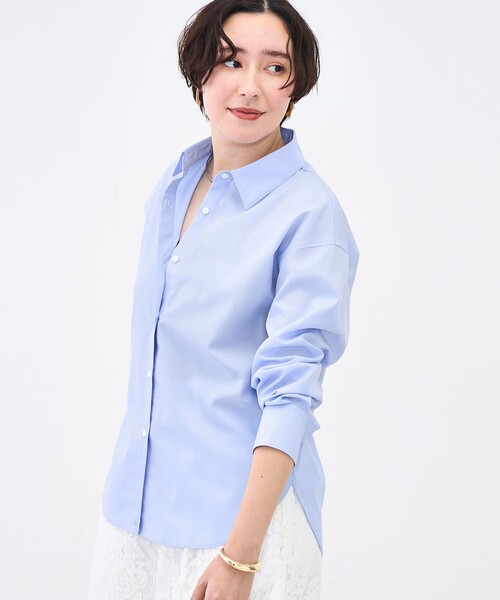 NOLLEY’S（ノーリーズ）の「ウォッシャブルベーシックシャツ（シャツ/ブラウス・レディース・サックスブルー/ブルー系その他7/ホワイト系その他4・38）」の19枚目の写真