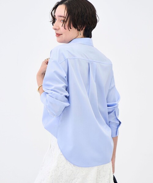 NOLLEY’S（ノーリーズ）の「ウォッシャブルベーシックシャツ（シャツ/ブラウス・レディース・サックスブルー/ブルー系その他7/ホワイト系その他4・38）」の20枚目の写真