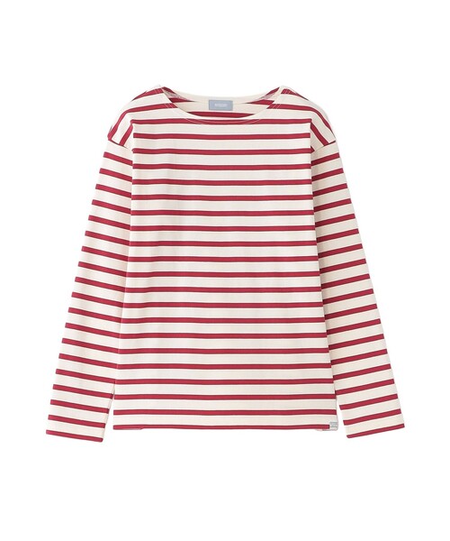 MACKINTOSH PHILOSOPHY（ﾏｯｷﾝﾄｯｼｭ ﾌｨﾛｿﾌｨｰ）の「【GREY LABEL】バスクボーダーカットソー（Tシャツ/カットソー・レディース・ブラック/グレー系その他2/レッド系その他・6/2）」の3枚目の写真