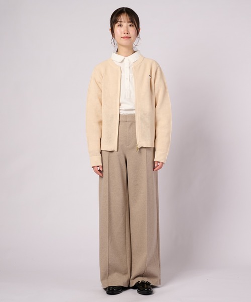 Arnold Palmer(アーノルドパーマー)の「ZIPUP ニットカーディガン(カーディガン/ボレロ・レディース・アイボリー/ピンク/ブラック・L/M/S)」の6枚目の写真