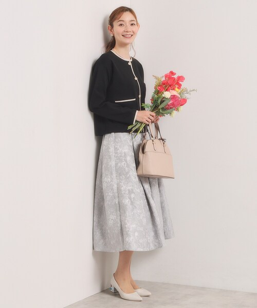 ITS'DEMO（イッツデモ）の「【入卒／手洗い可】配色ニットカーディガン（カーディガン/ボレロ・レディース・ライトベージュ/オフホワイト/ブラック・00）」の20枚目の写真