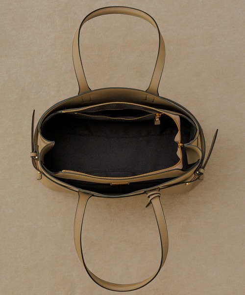 E'POR（エポール）の「【E'POR】A BAG Large/A4対応・通勤（トートバッグ・レディース・ブラック/ベージュ・FREE）」の8枚目の写真