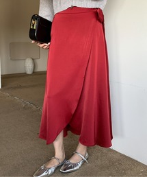 ラップスカート」に該当するレッド/赤色系のファッション通販 - ZOZOTOWN