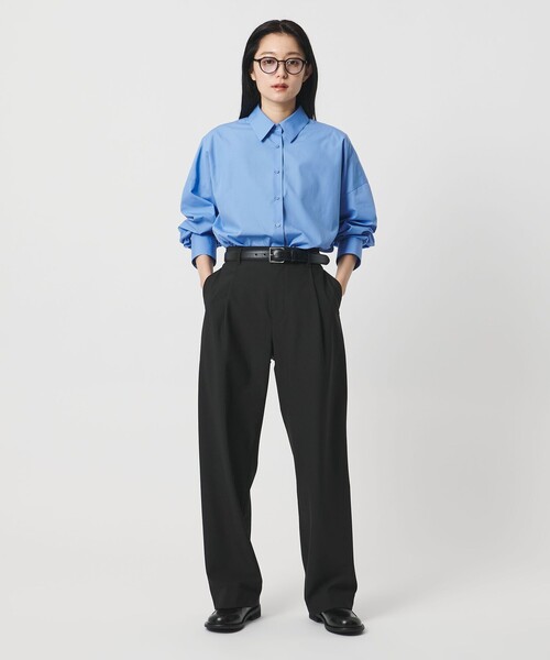 MARW UNITED ARROWS(マルゥ ユナイテッドアローズ)の「<MARW UNITED ARROWS>ジャージー タックパンツ(スラックス・レディース・ダークグレー/ブラック・34/36/38)」の8枚目の写真