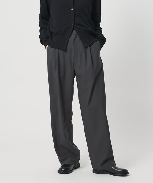 MARW UNITED ARROWS(マルゥ ユナイテッドアローズ)の「<MARW UNITED ARROWS>ジャージー タックパンツ(スラックス・レディース・ダークグレー/ブラック・34/36/38)」の9枚目の写真