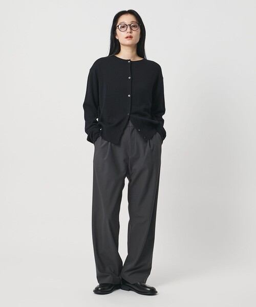 MARW UNITED ARROWS(マルゥ ユナイテッドアローズ)の「<MARW UNITED ARROWS>ジャージー タックパンツ(スラックス・レディース・ダークグレー/ブラック・34/36/38)」の10枚目の写真
