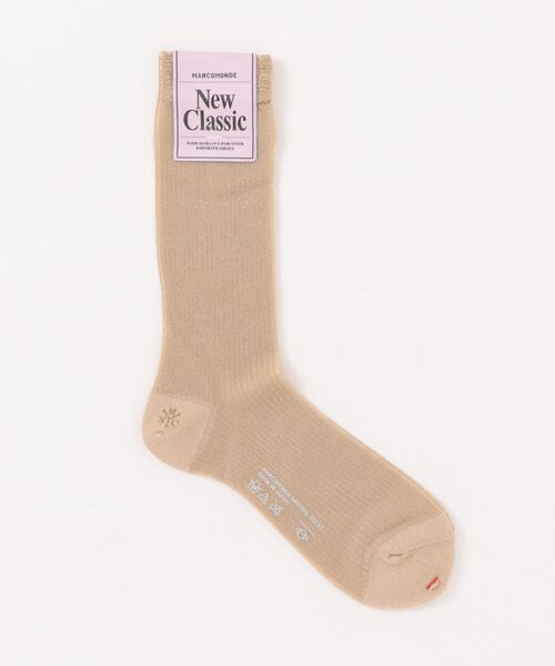 MARCOMONDE（マルコモンド）の「【MARCOMONDE】sheer glitter socks 200K3/1GL-24C（ソックス/靴下・レディース・ゴールド/オレンジ/ライトブルー/ブラック/シルバー・FREE）」の5枚目の写真