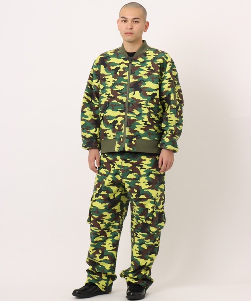 atmos（アトモス）の「atmos Back Satin Cargo Pants / アトモス サテン カーゴ パンツ（その他パンツ・メンズ・グレー系カモフラージュ/ブラック/グリーン系カモフラージュ・XL/L/M）」の21枚目の写真