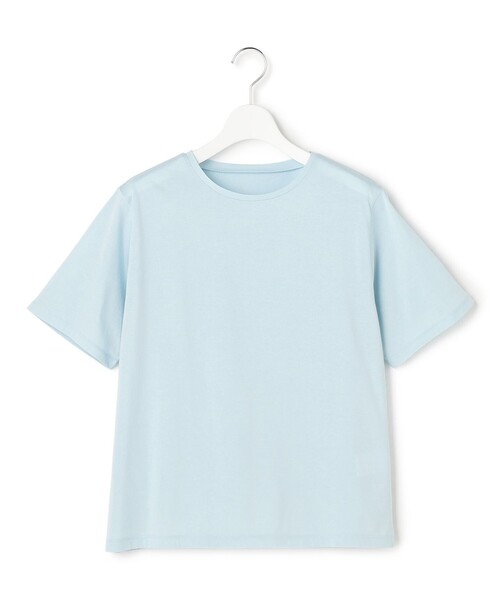 23区 L(ニジュウサンクオオキイサイズ)の「シアーコンフォート クルーネック Tシャツ(Tシャツ/カットソー・レディース・ホワイト系/スカイブルー系/ブラック系/黄土色系・46/44)」の10枚目の写真