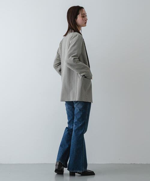 SENSE OF PLACE by URBAN RESEARCH(センスオブプレイスバイアーバンリサーチ)の「セミフレアデニム(デニムパンツ・レディース・ワンウォッシュ/インディゴブルー・MEDIUM/SMALL)」の20枚目の写真